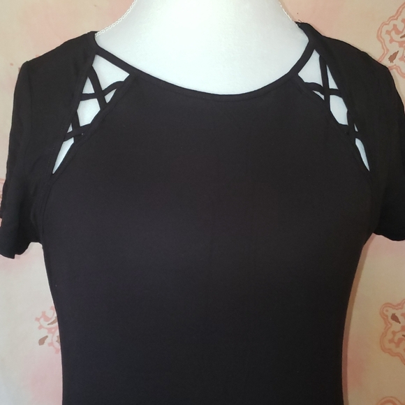 inc International Concepts Black Tee - Picture 7 of 7